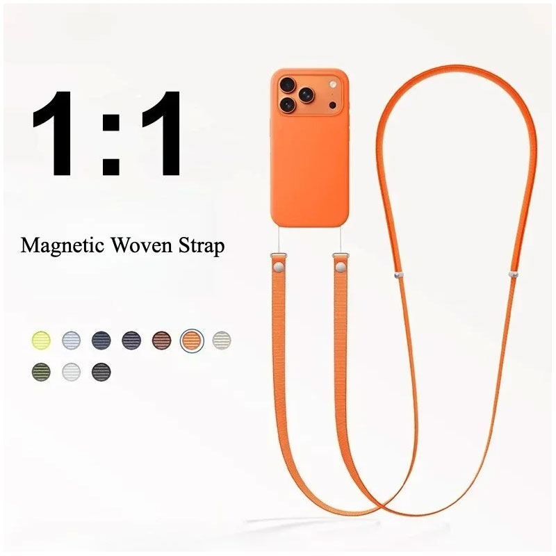 Crossbody Lanyard Neck Strap Case - Voor Originele 1:1 Magnetische Crossbody Bandjes