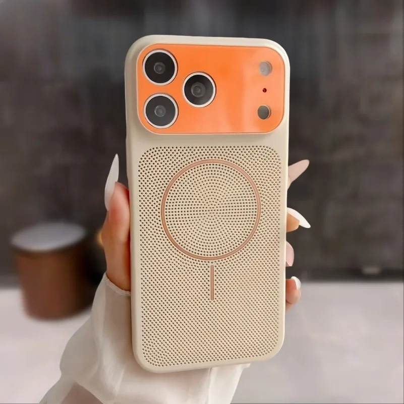 Heat Dissipation Mesh Breathable Case - Warmteafvoerende Magnetische Hoes voor Magsafe voor