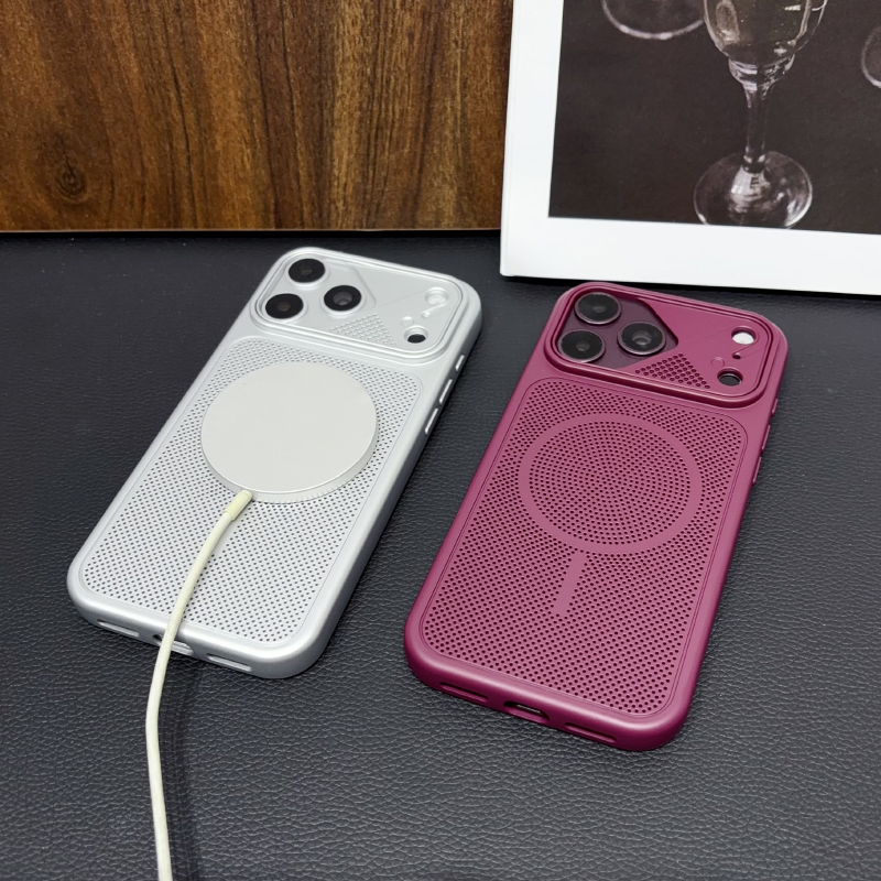 Matte Hard Pc Back Case - Magsafe Magnetische Draadloze Oplaadbare Effen Kleur