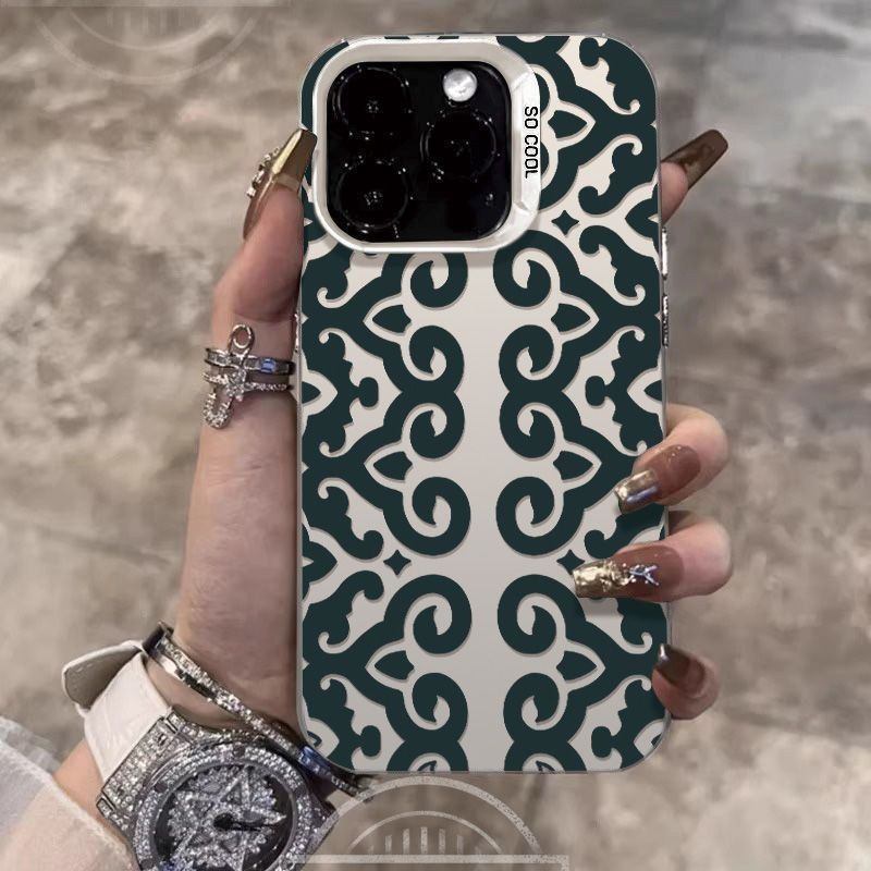 Vintage Floral Pattern Soft Case - Vintage Paisley Telefoonhoesje voor iPhone 17