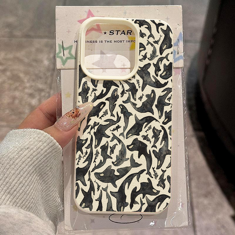 Vintage Floral Pattern Soft Case - Witte Lychee Textuur Vintage Bloemmotief Telefoonhoesje