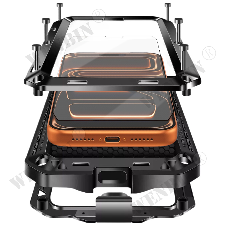 Heavy Duty 360 Full Body Protective Case - Luxe Heavy Duty Hoesje voor iPhone