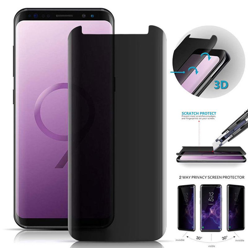 Anti Spy Privacy Glass Case - Case-vriendelijke privacy gehard glas voor Samsung