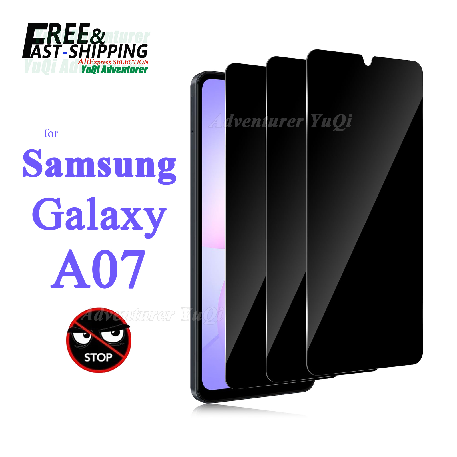 Anti Spy Privacy Glass Case - Anti Spy Screen Protector Voor Samsung