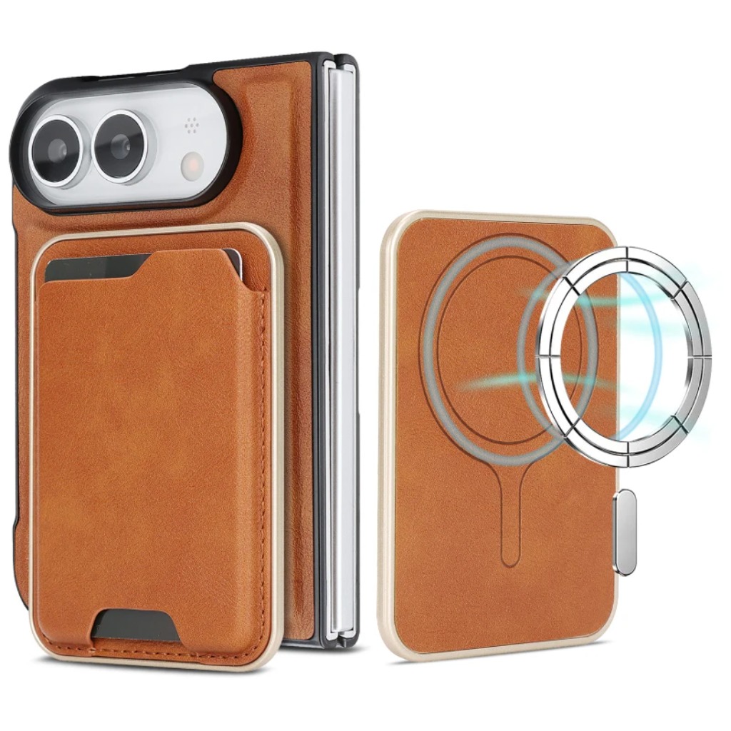 Leather Wallet Card Holder Phone Cover - Afneembare leren portemonnee met kaarthouder telefoonhoesje