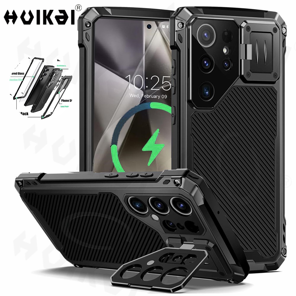 Heavy Duty 360 Full Body Protective Case - Hoesje voor Samsung Galaxy S24 Ultra