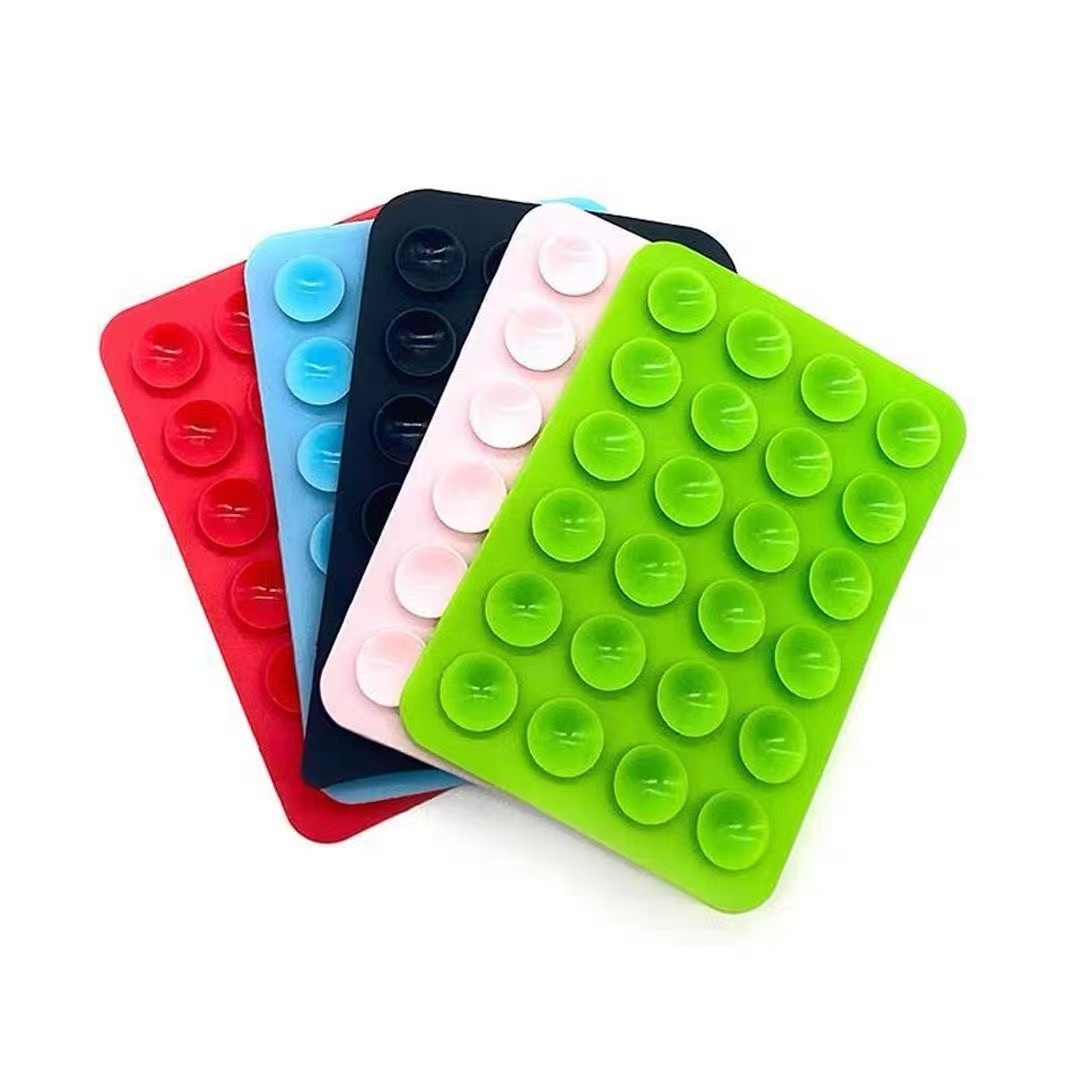 Phone Cases - Siliconen zuignap telefoonhouder vierkant antislip achterkant