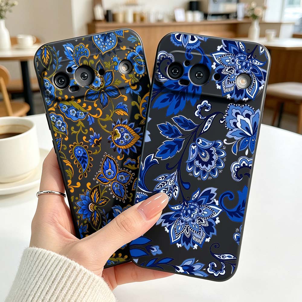 Vintage Floral Pattern Soft Case - Vintage design bloemenpatroon siliconen hoesje voor
