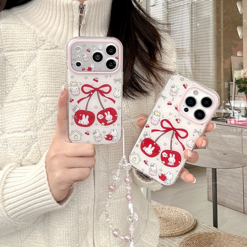 Schattig cartoon zoet kersen M - Cute Cartoon Wrist Strap Silicone Case recensie en prijs