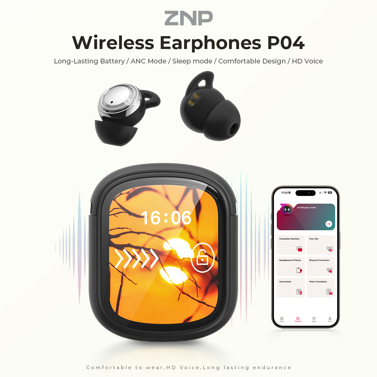ZNP P04 Slaaphulpoordopjes met - Earphones recensie en prijs