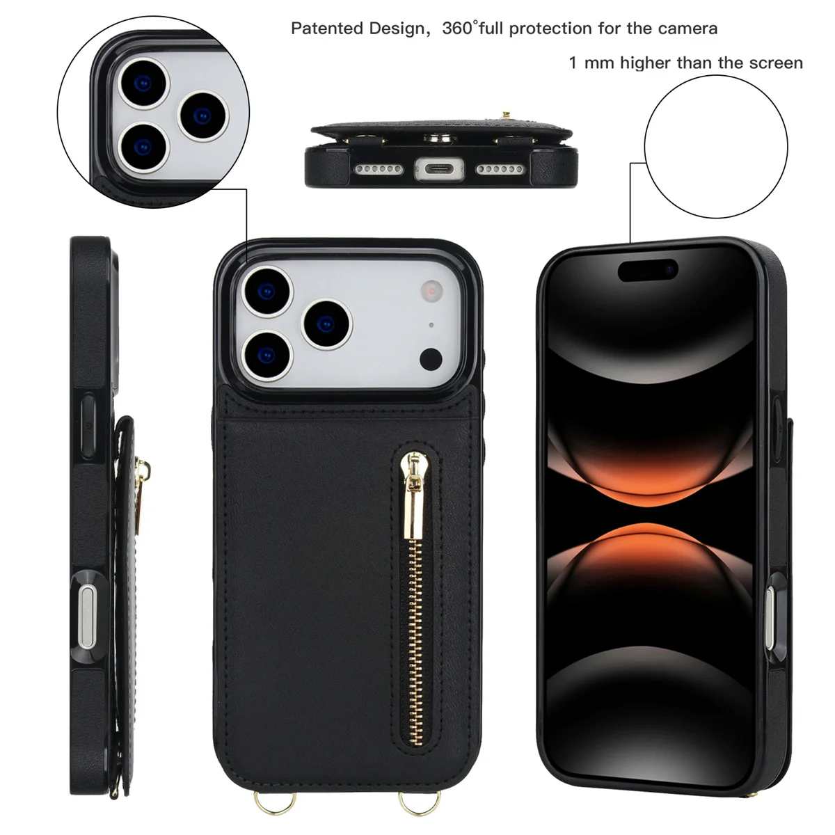 Crossbody Rits Portemonnee Kaa - Leather Wallet Card Holder Phone Cover recensie en prijs