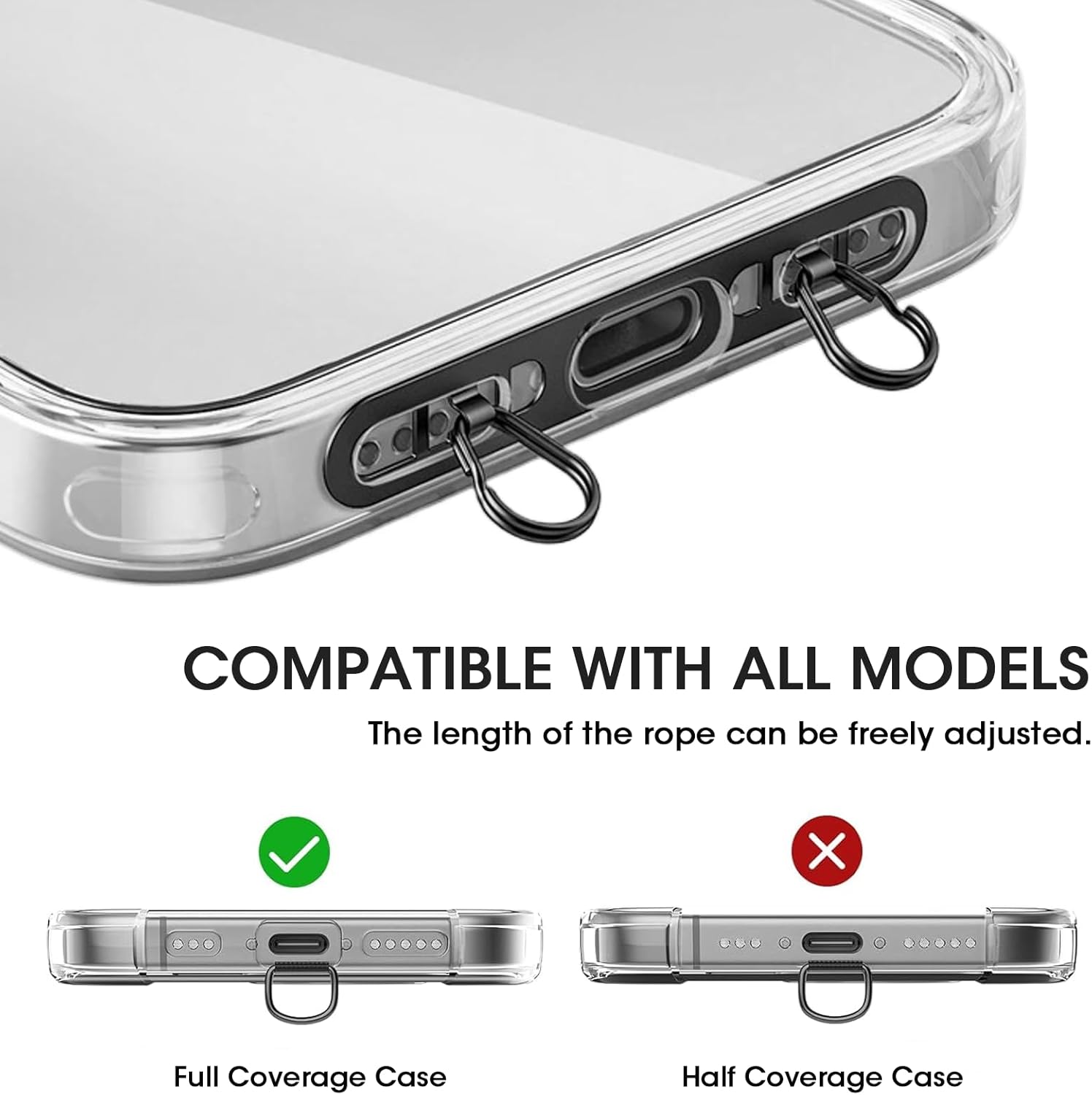Mobiele telefoonkoord, verbete - Crossbody Lanyard Neck Strap Case recensie en prijs