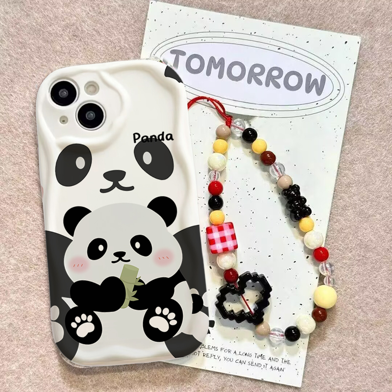 Schattige Panda Polsband Case  - Cute Cartoon Wrist Strap Silicone Case recensie en prijs