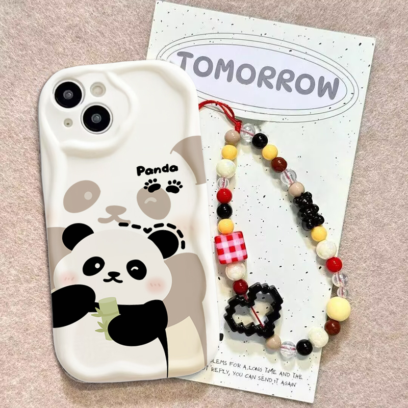 Schattige Panda Polsband Case  - Cute Cartoon Wrist Strap Silicone Case recensie en prijs