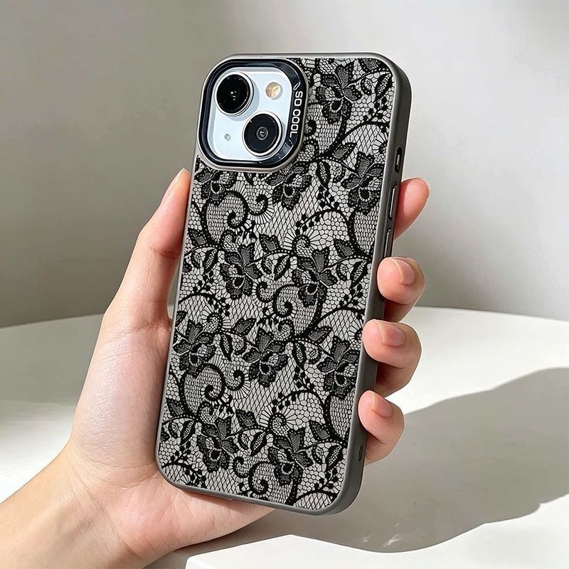 Vintage Zwarte Kant Bloemige R - Vintage Floral Pattern Soft Case recensie en prijs