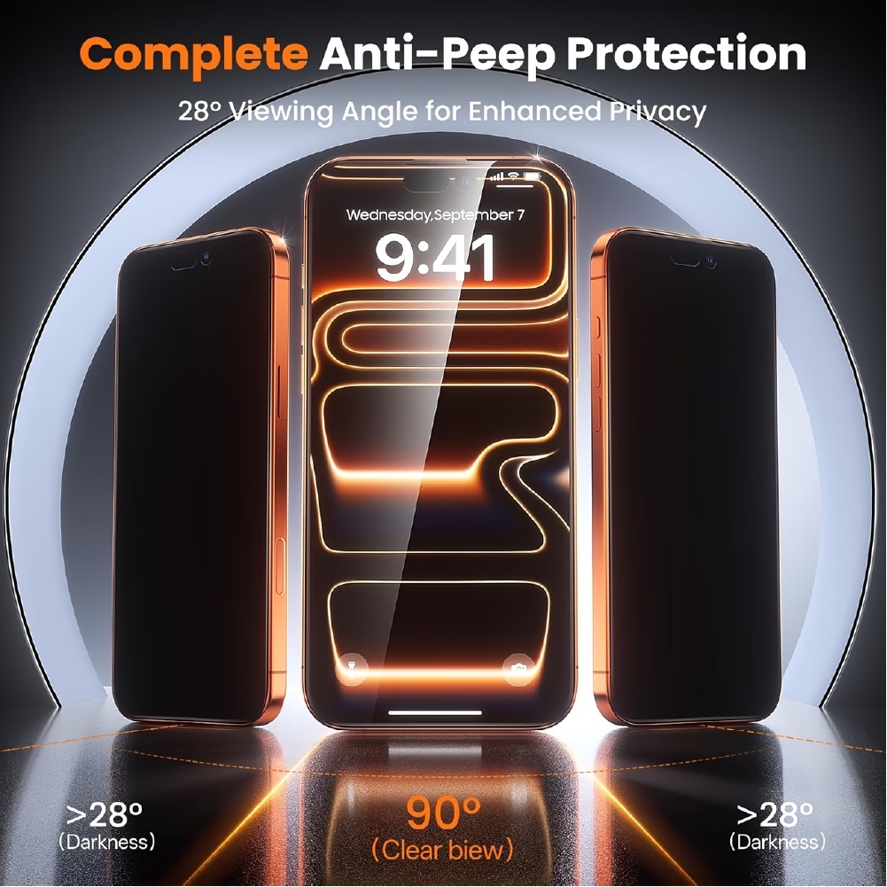 [5-delige set] 3-delige privac - Anti Spy Privacy Glass Case recensie en prijs