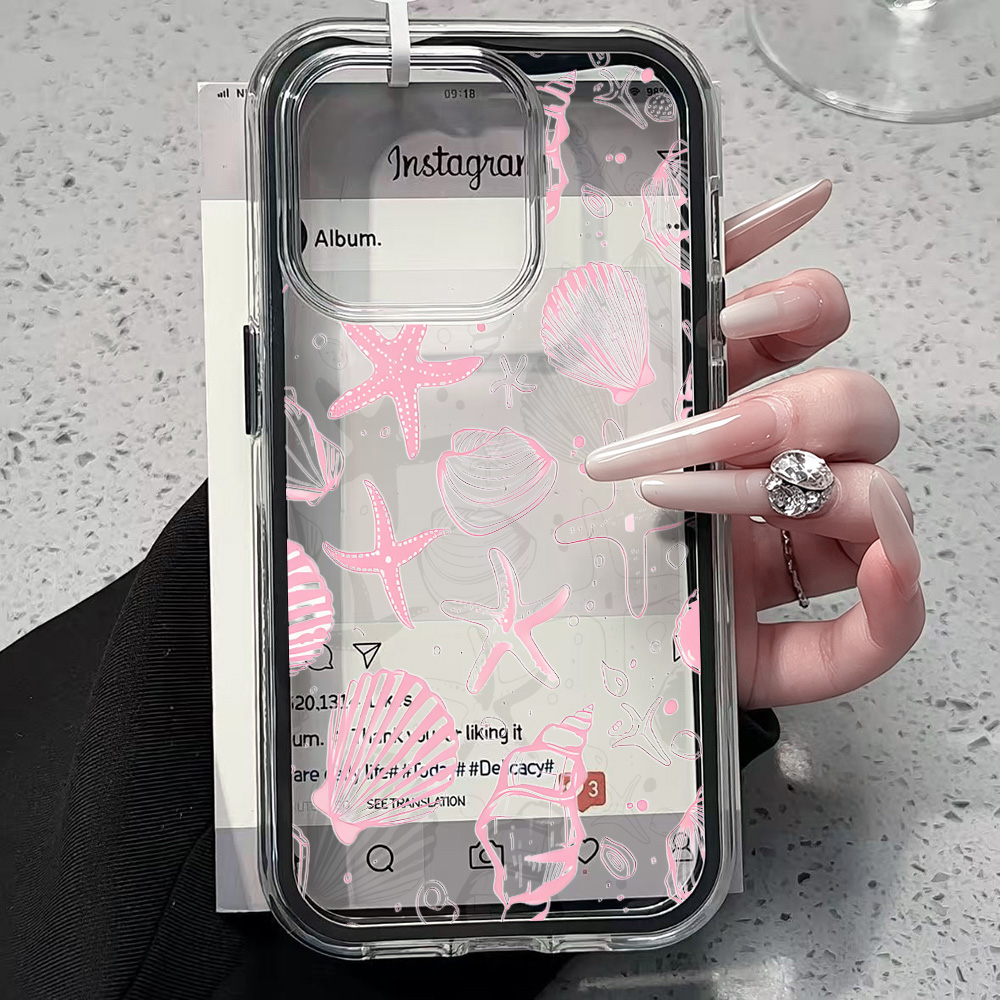 Zomer Roze Schelp Transparante - Clear Shockproof Bumper Case recensie en prijs