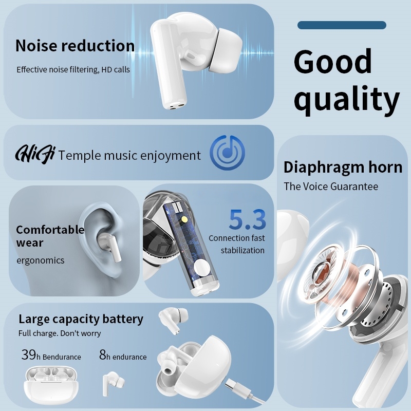 Nieuwe draadloze Bluetooth-hea - Earphones recensie en prijs