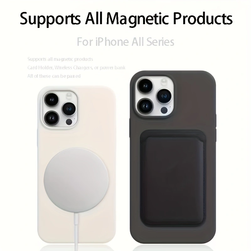 Effenkleurige vloeibare silico - Liquid Silicone Magnetic Phone Case recensie en prijs