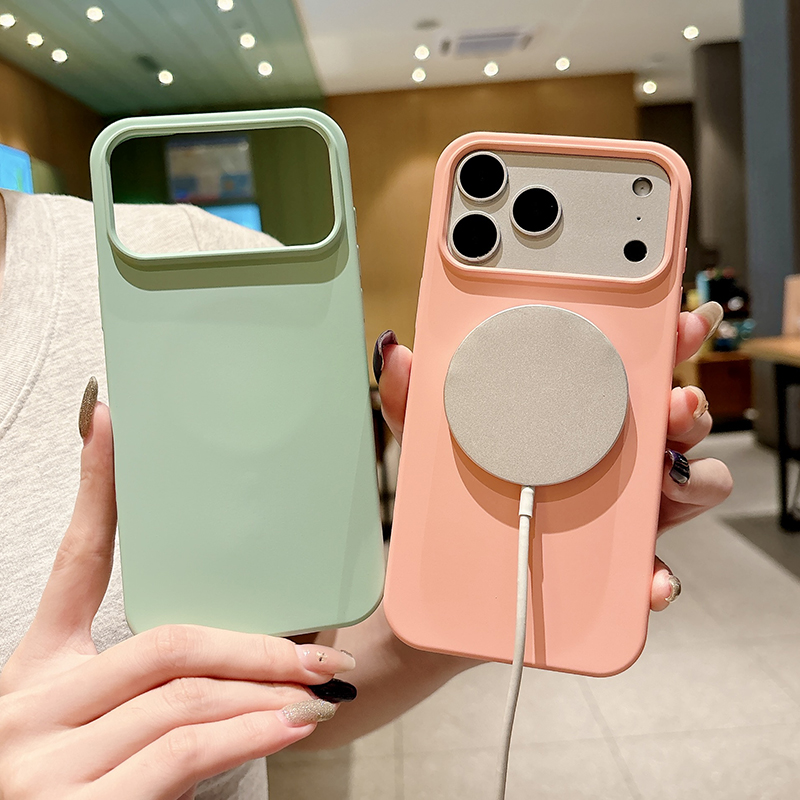 Effenkleurige vloeibare silico - Liquid Silicone Magnetic Phone Case recensie en prijs