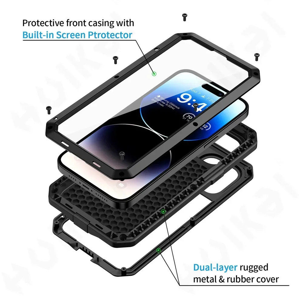 hoesje voor iPhone 16 15 13 12 - Heavy Duty 360 Full Body Protective Case recensie en prijs