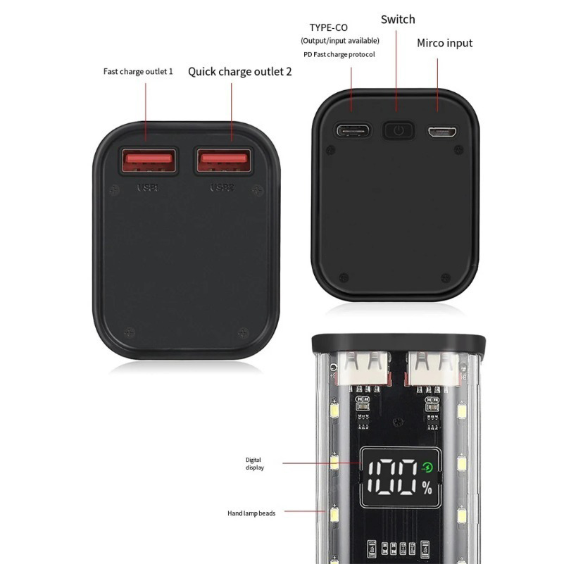 18650 Powerbank Behuizing USB  - Power Banks recensie en prijs