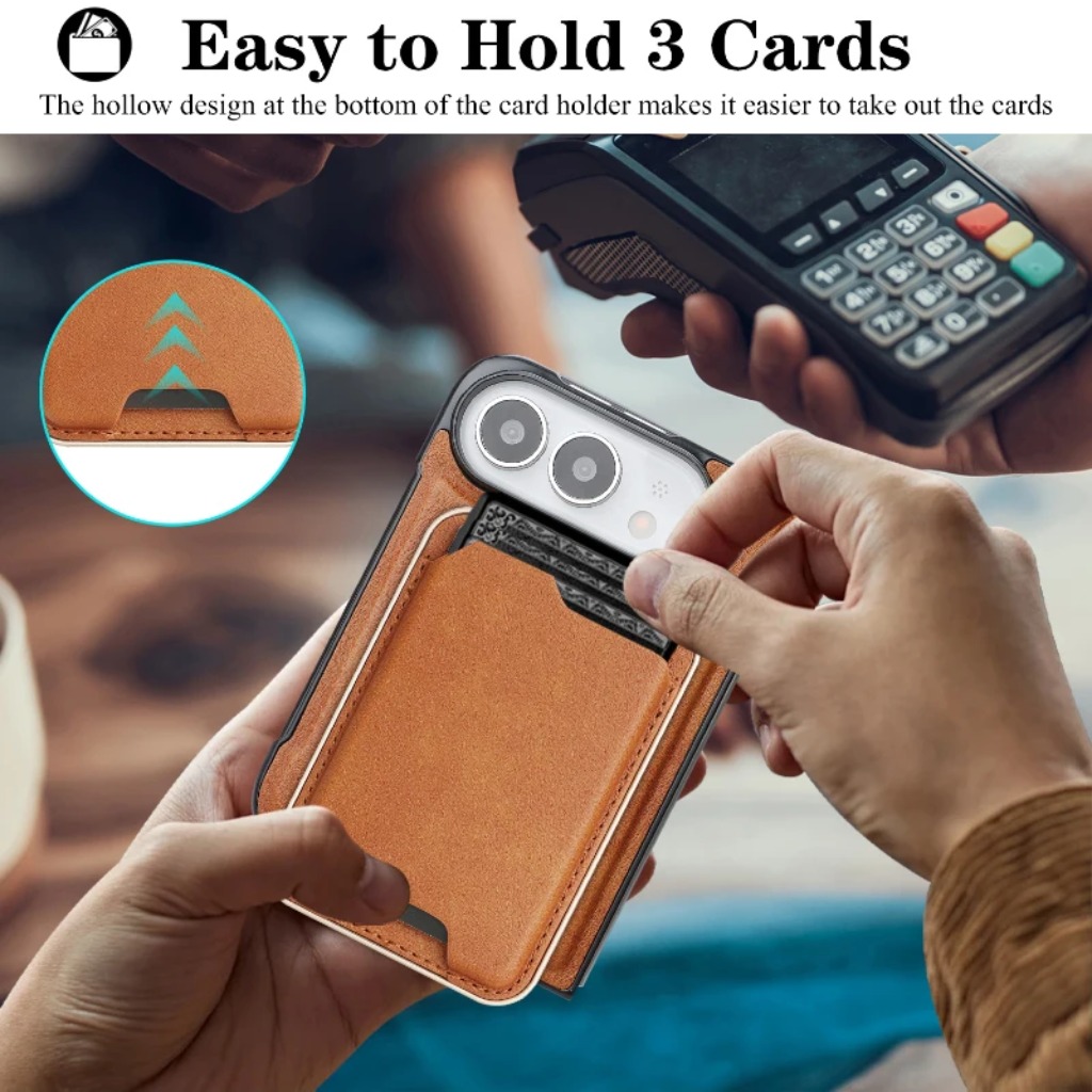Afneembare leren portemonnee m - Leather Wallet Card Holder Phone Cover recensie en prijs