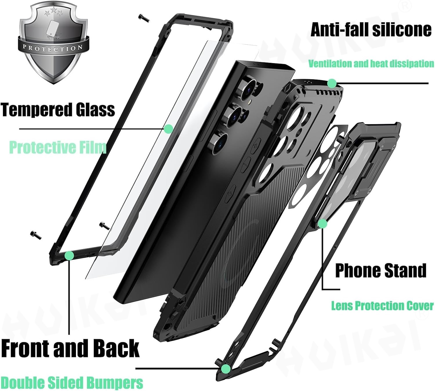 Hoesje voor Samsung Galaxy S24 - Heavy Duty 360 Full Body Protective Case recensie en prijs