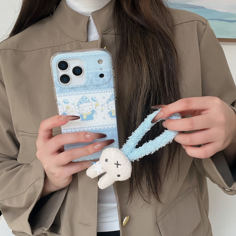 Schattig winter polkadot mutsj - Cute Cartoon Wrist Strap Silicone Case recensie en prijs