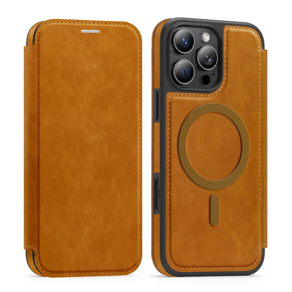 Magnetische flip-telefoonhoes  - Leather Wallet Card Holder Phone Cover recensie en prijs