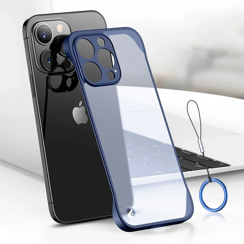 Voor Iphone 16 15 14 Pro Max U - Ultra Thin Frameless Phone Cover recensie en prijs