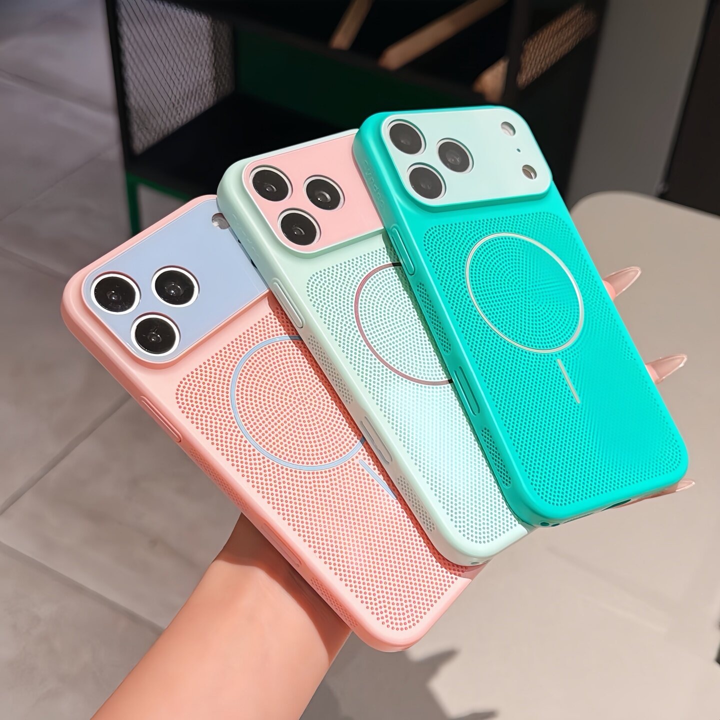 Dual Color Heat Dissipation Me - Heat Dissipation Mesh Breathable Case recensie en prijs