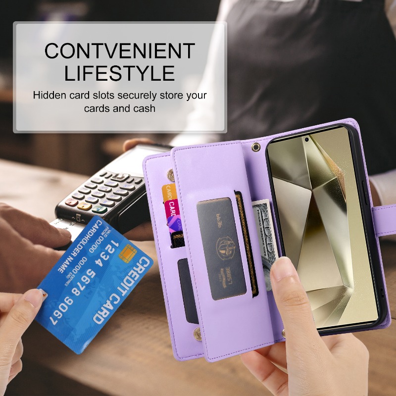 Rits Crossbody Telefoon Case v - Leather Wallet Card Holder Phone Cover recensie en prijs