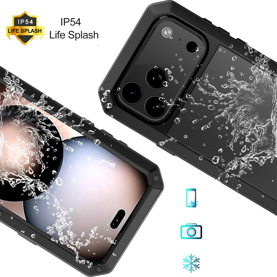 Robuuste metalen telefoonhoes  - Heavy Duty 360 Full Body Protective Case recensie en prijs